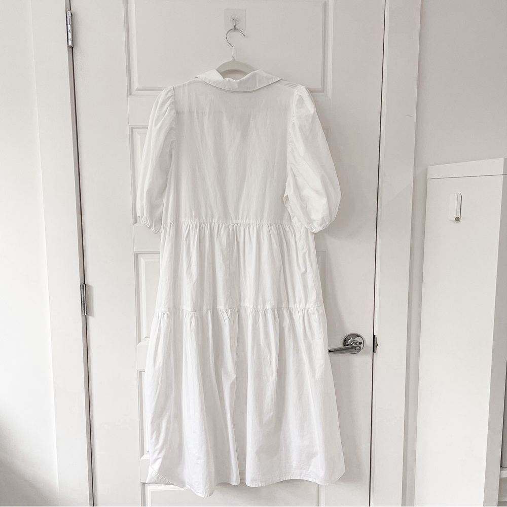 AMADI Anthropologie Cordelia Tiered Midi Shirtdress - Picture 5 of 8